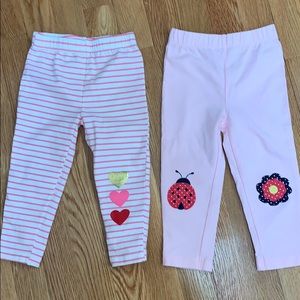 Carter’s baby girl pants set 18m